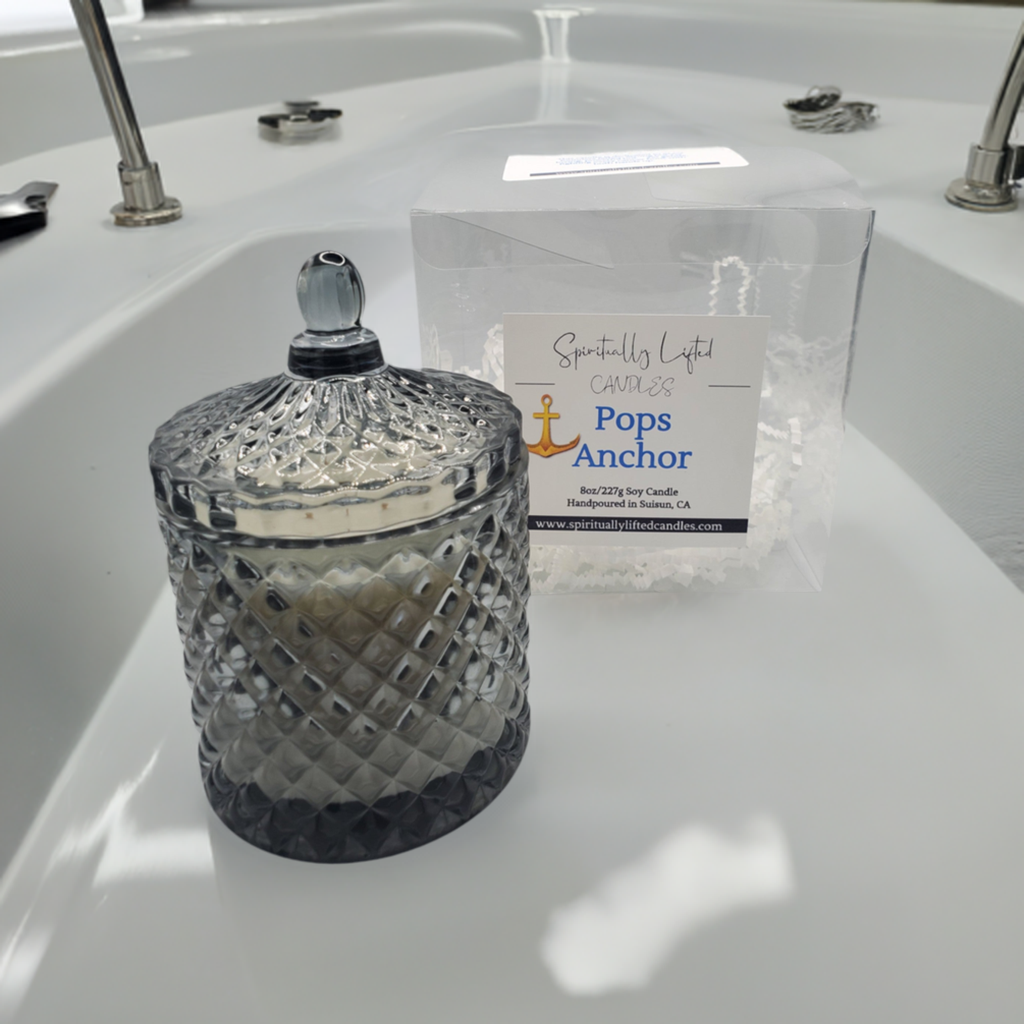 Pop's Anchor Soy Candle (Gray Vessel)