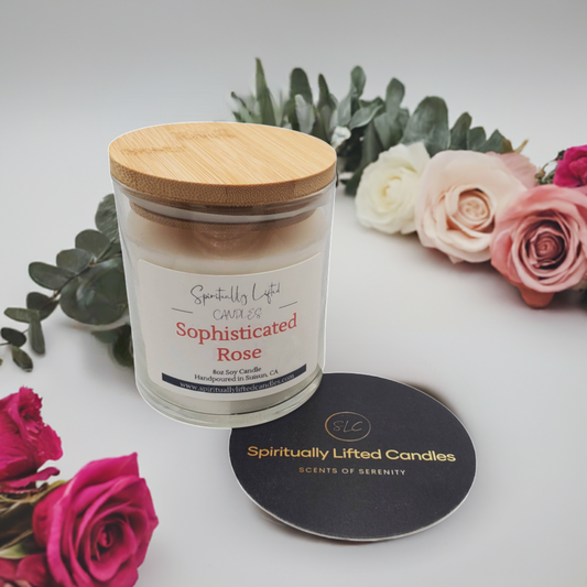 Sophisticated Rose Soy Candle